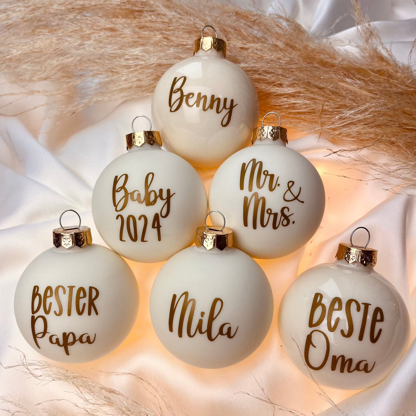 Weihnachtskugel mit Aufdruck