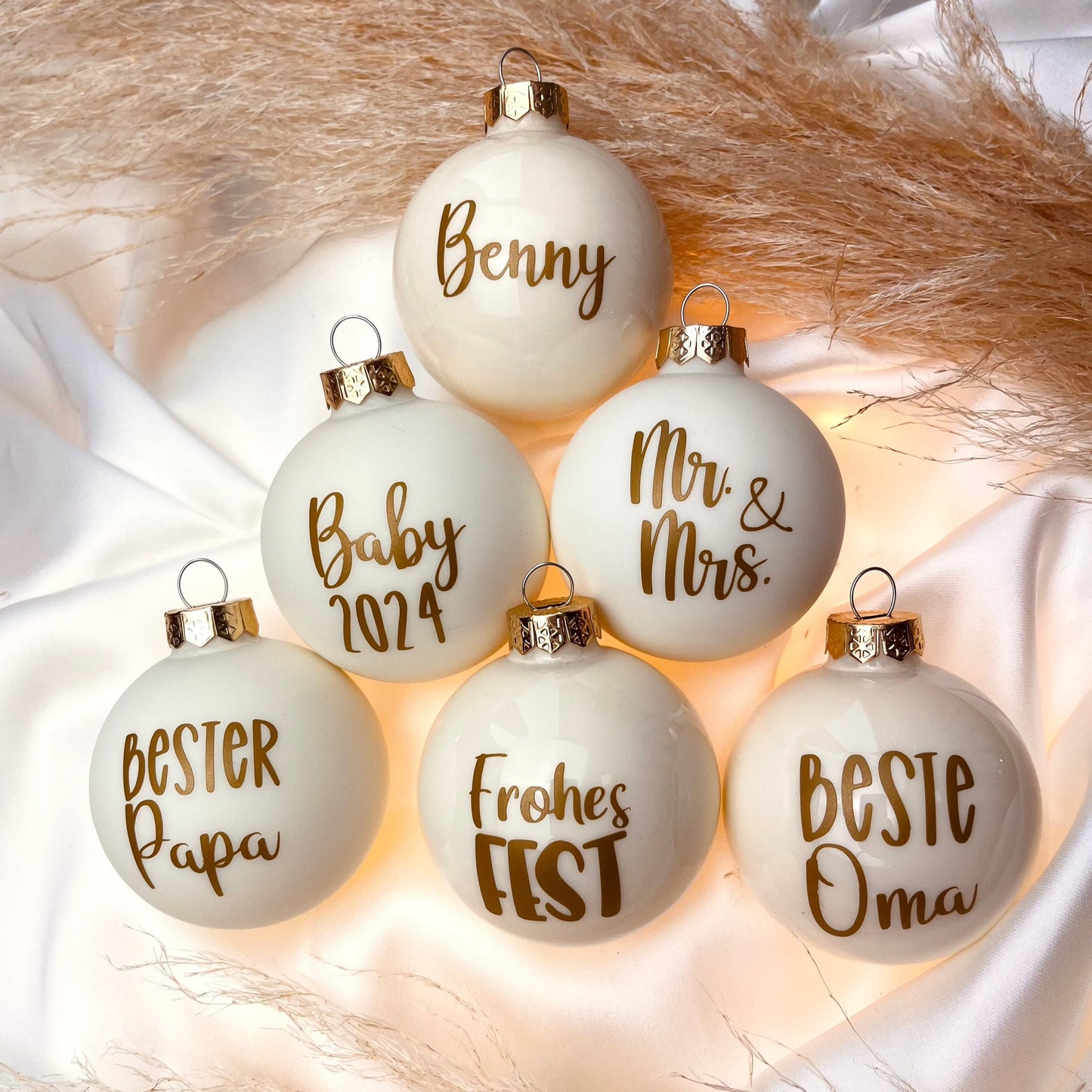 Weihnachtskugel mit Aufdruck