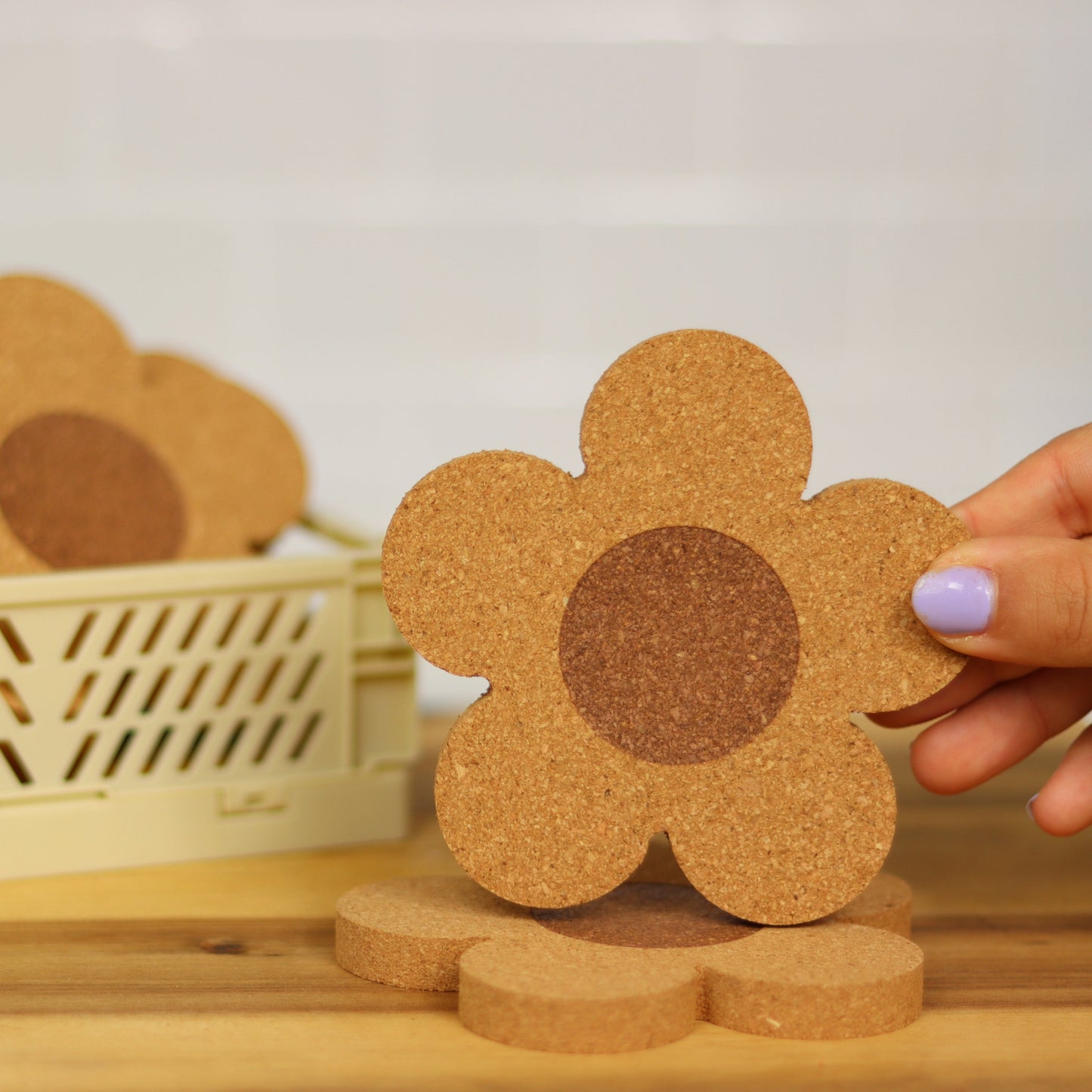 Korkuntersetzer Blume – Natürliche Eleganz für Ihr Zuhause