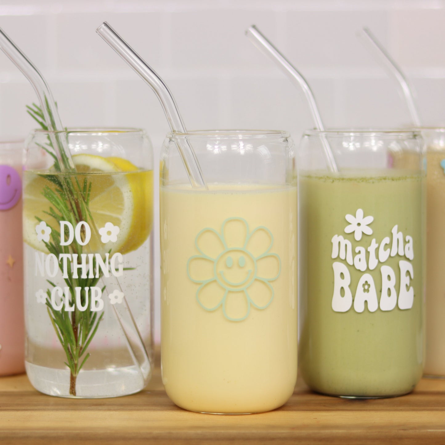 Trinkglas "Flowerpower" - verspieltes Blumenmuster