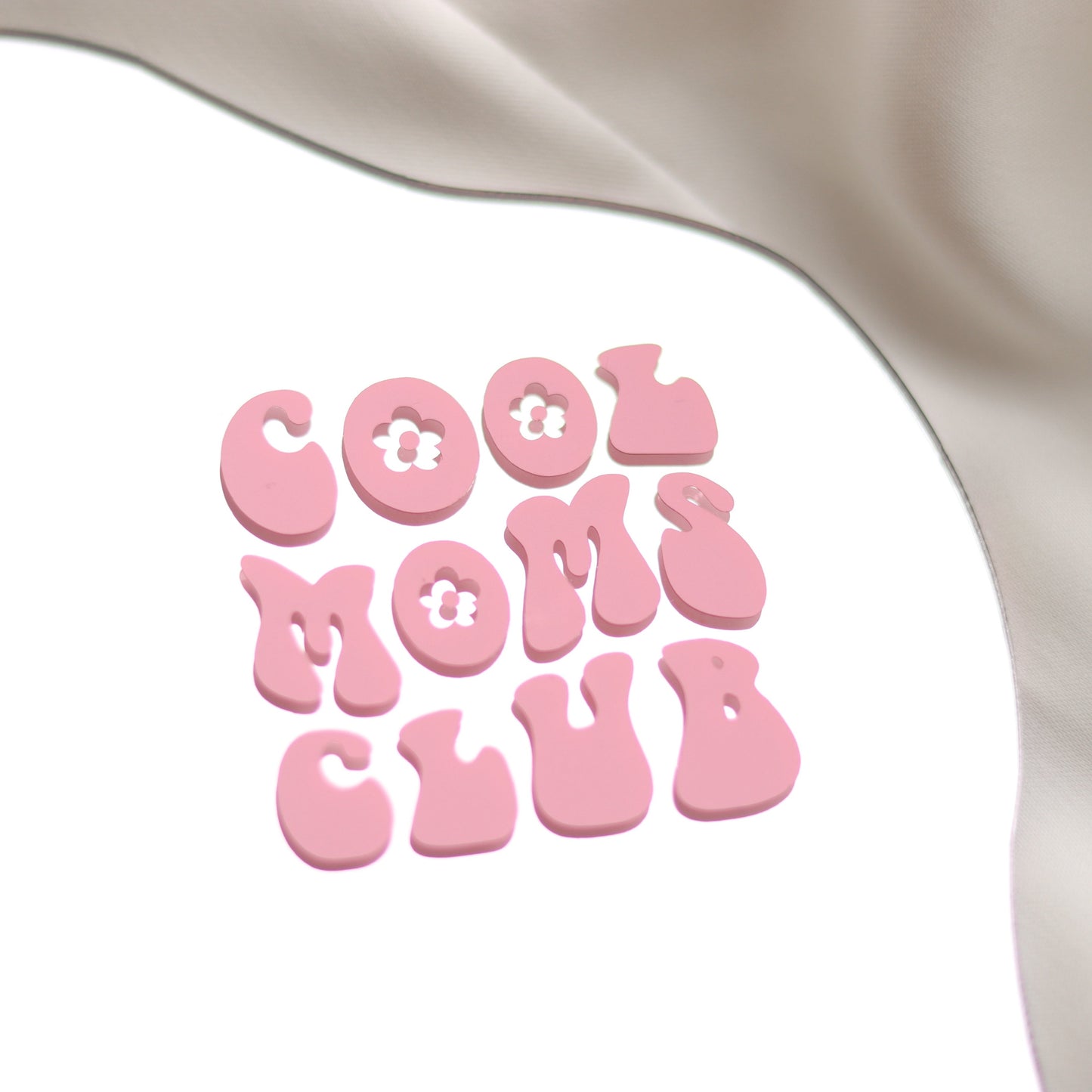 Sticker Vinyl rosa "Cool Moms Club"