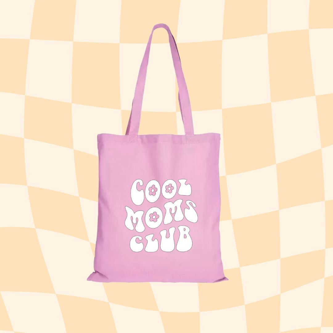Tasche Jutebeutel Cool Moms Club rosa