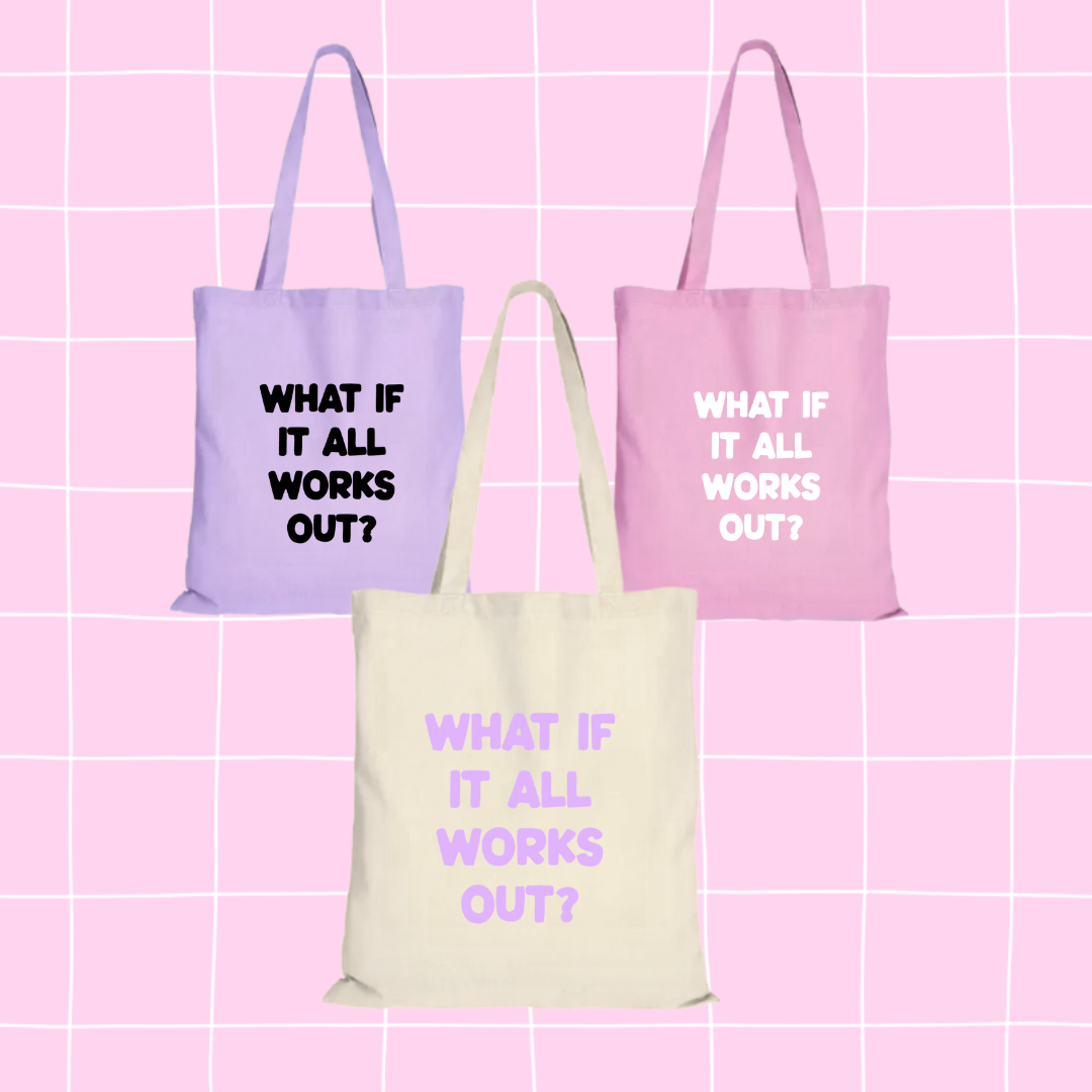What if it all works out? Jutebeutel Tasche