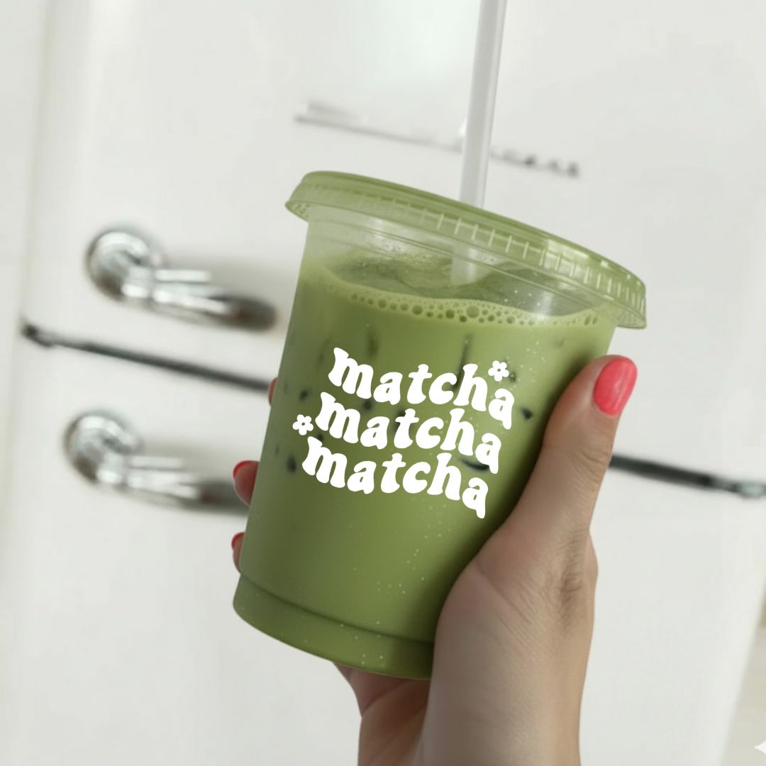 Matcha Trinkbecher Blümchen