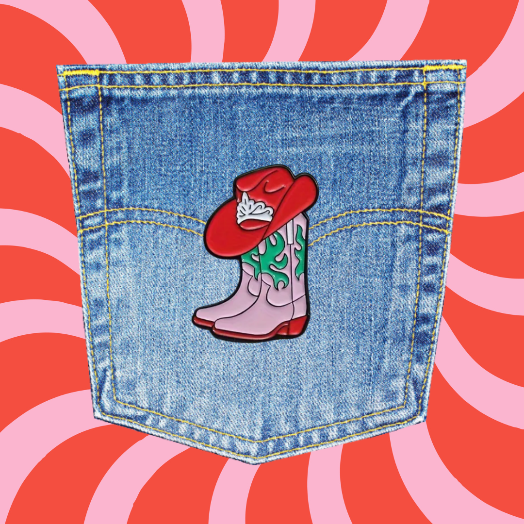 Pin "Cowboy Boots" auf Jeans retrostyle