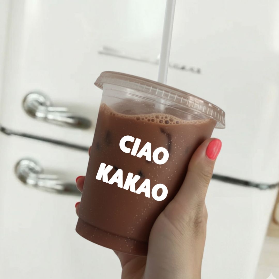 Trinkbecher "Ciao Kakao" weiß Geschenk Kinder