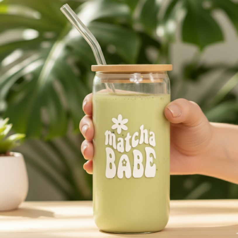 Trinkglas "Matcha Babe"