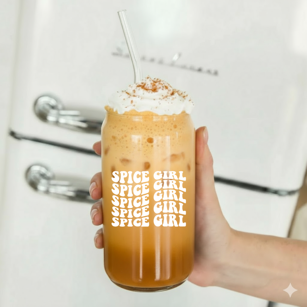 Trinkglas "Spice Girl" Autumn vibes Pumpkin Spice Latte Becher Geschenkidee