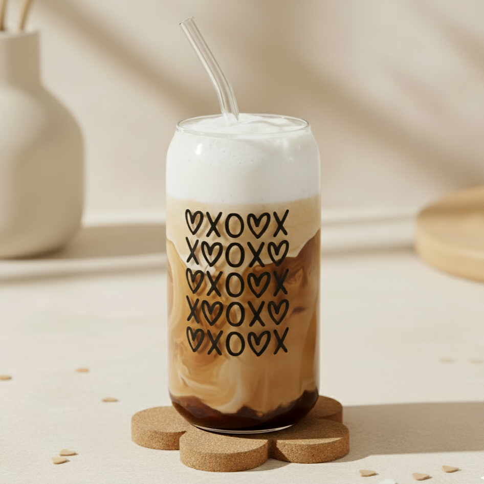 Trinkglas "xoxo"