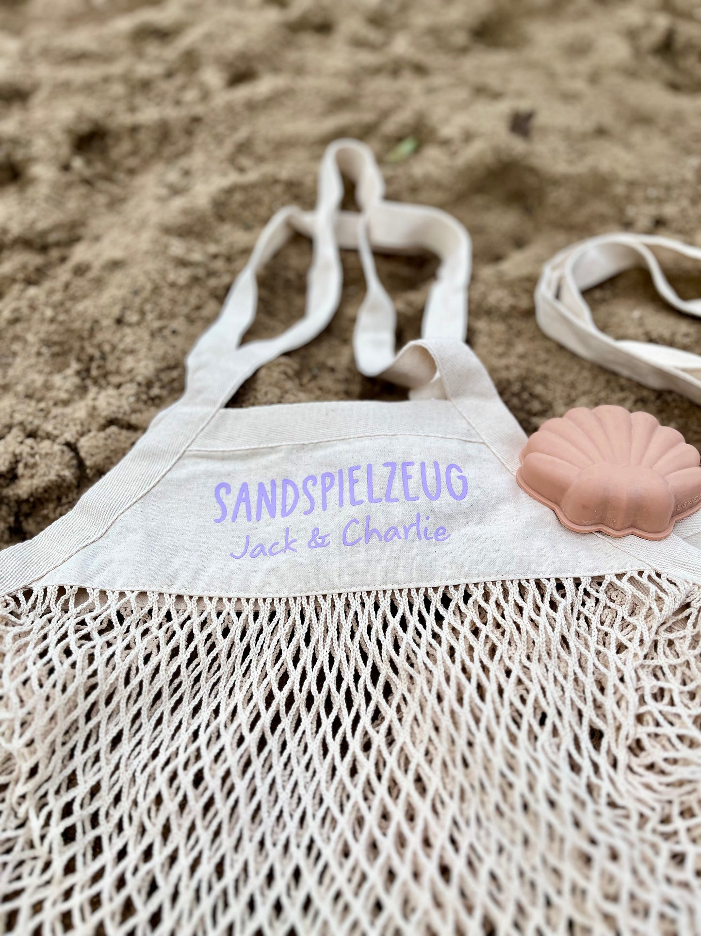 Netztasche für Sandspielzeug