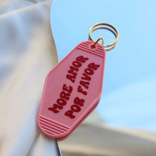 Retro Schlüsselanhänger – More Amore por Favore