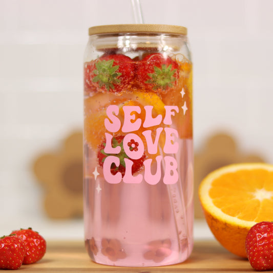 Trinkglas Kaffeebecher "Self Love Club"