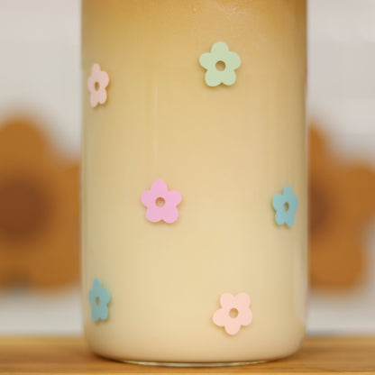 Trinkglas Flowerpower