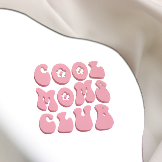 Sticker Vinyl rosa "Cool Moms Club"