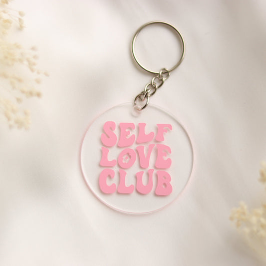 Schlüsselanhänger rund "Self Love Club"
