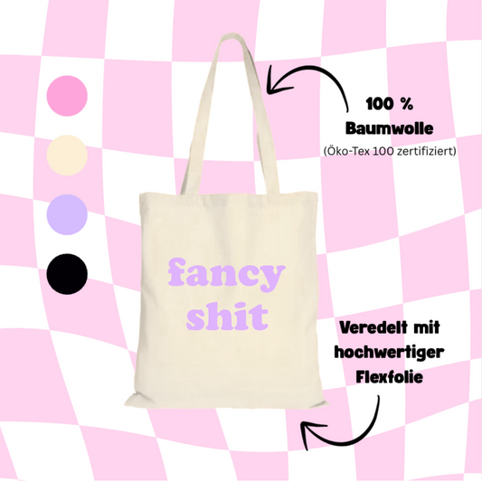 Jutetbeutel "fancy shit" Tragetasche