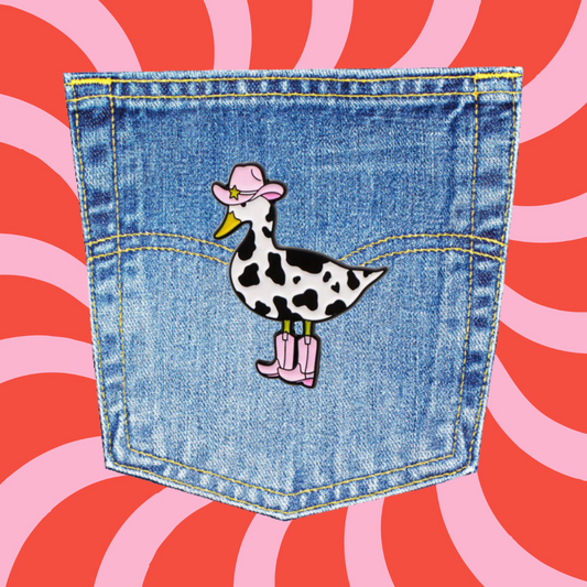 Pin "Cowboy Gans" auf Jeans retrostyle