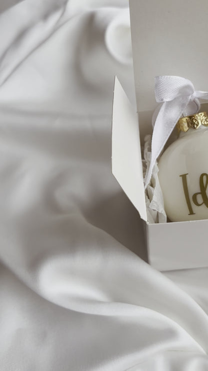 Personalisierte Weihnachtskugel mit Namen