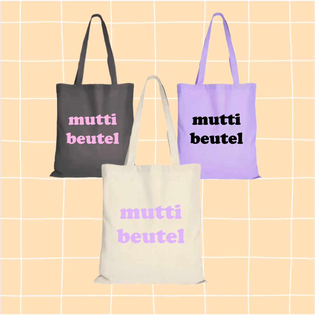 Jutebeutel "Mutti Beutel" - Geschenk für Mamas