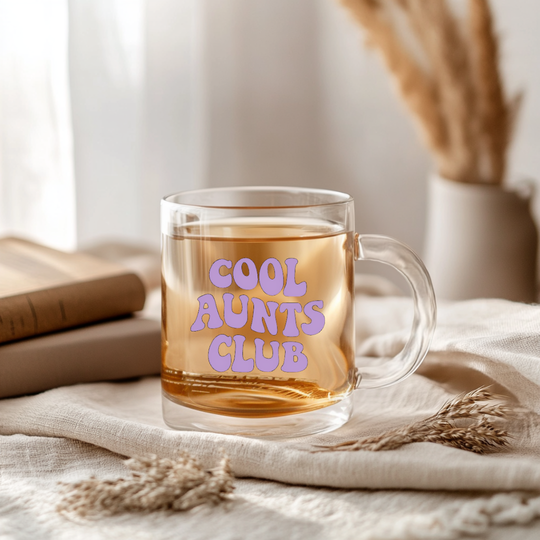 Tasse "Cool Aunts Club" aus Glas