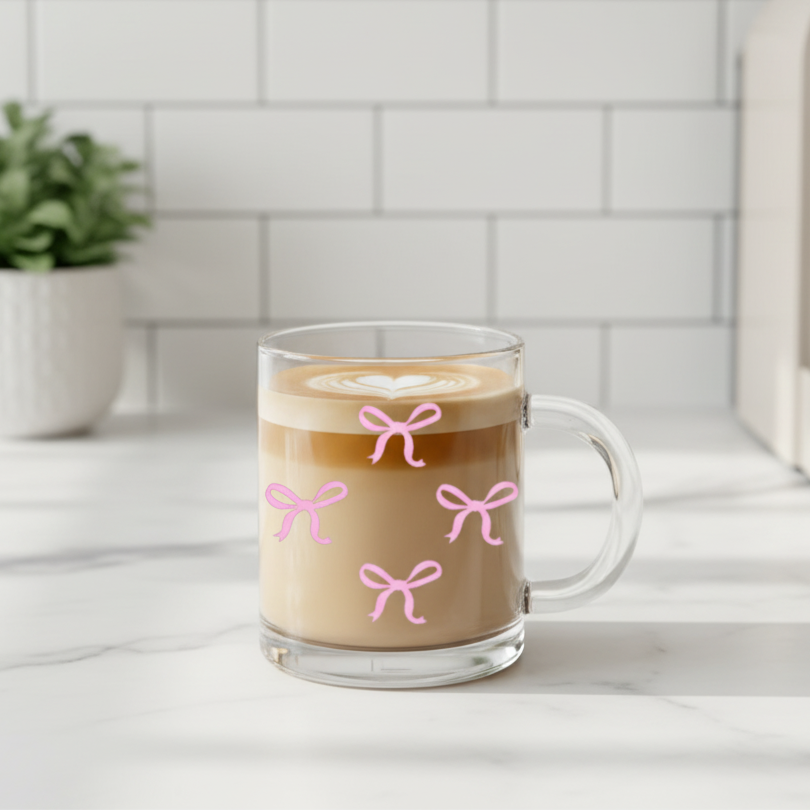 Kaffeetasse mit Schleifen-Design