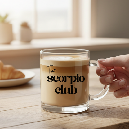 Kaffeetasse "The Scorpio Club" schwarz