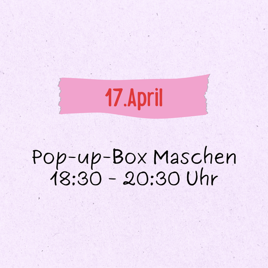 Workshop DIY Trinkglas 17.April