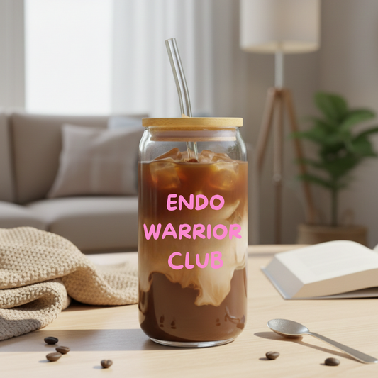 Trinkglas Endometriose Endo Warrior Club