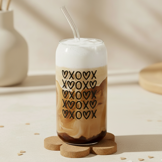 Trinkglas "xoxo"