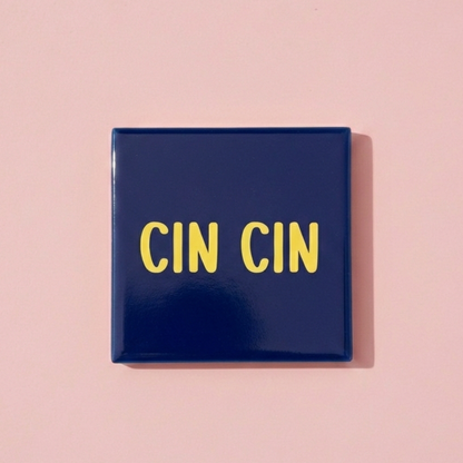 Untersetzer Fliese "CIN CIN" blau