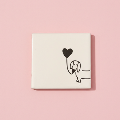 Untersetzer Fliese Dackel