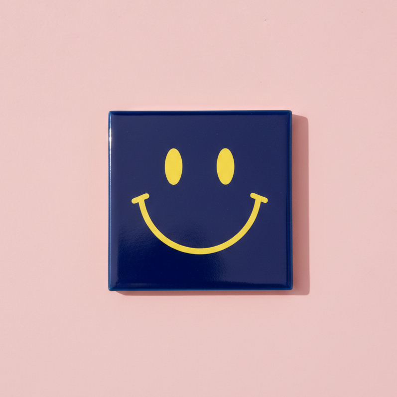 Untersetzer Fliese lächelndes Gesicht