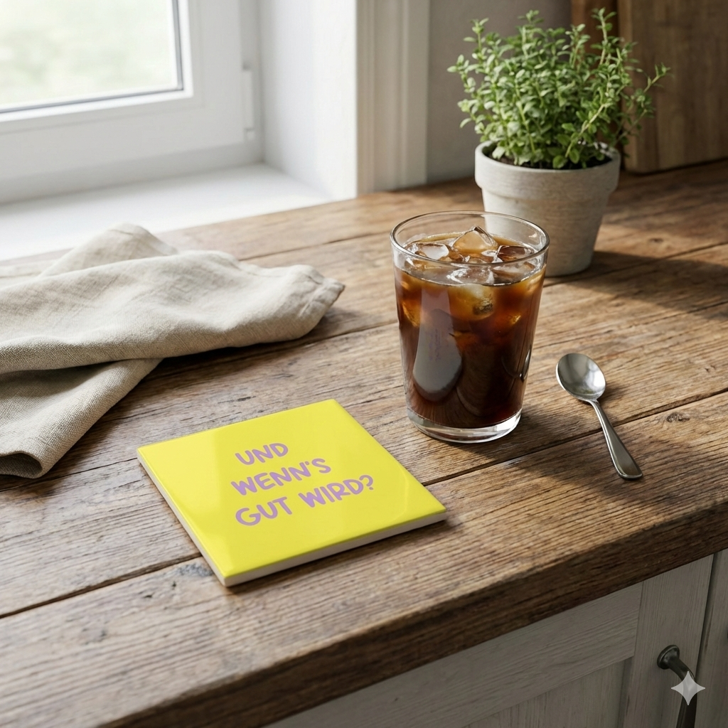 Untersetzer "cool aunts club" - Fliese 10x10cm