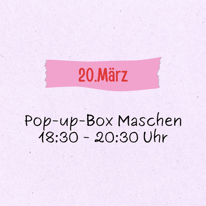 Workshop DIY Trinkglas 20.März